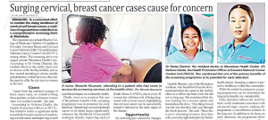 Surging cervical, breast cancer cases cause for concern