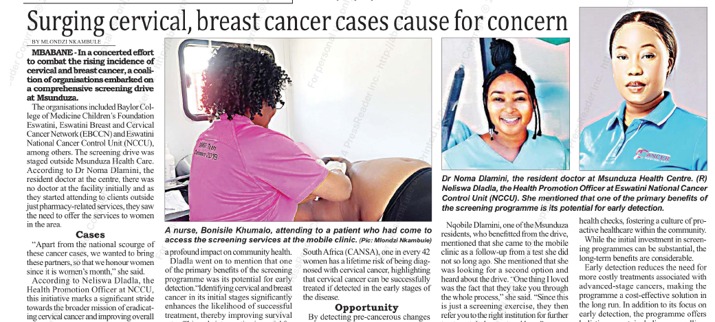 Surging cervical, breast cancer cases cause for concern - NCCU