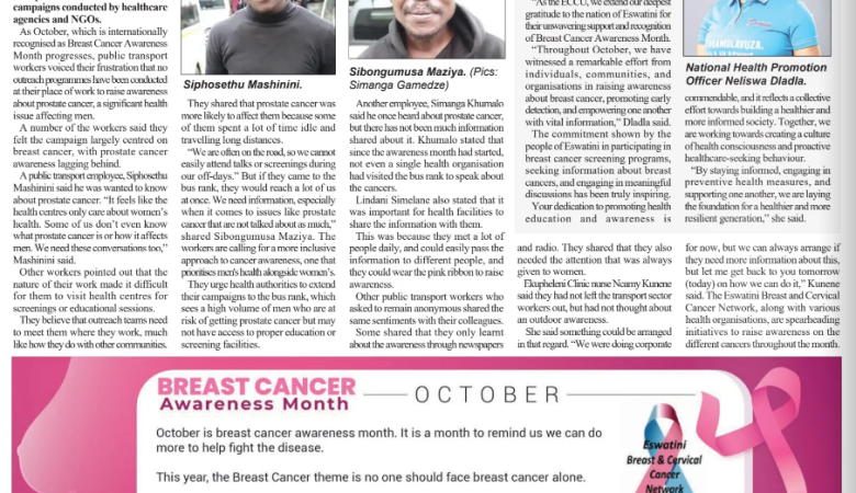 ECCU appreciates public for embracing Breast Cancer Awareness Month